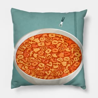 Social Media Soup Pillow