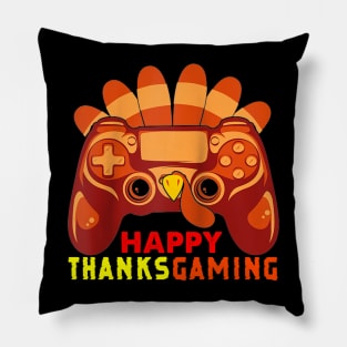 Funny Video Game Console Turkey Thanksgiving Gamers Gaming Pillow