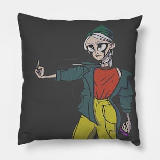 Angry girl Pillow