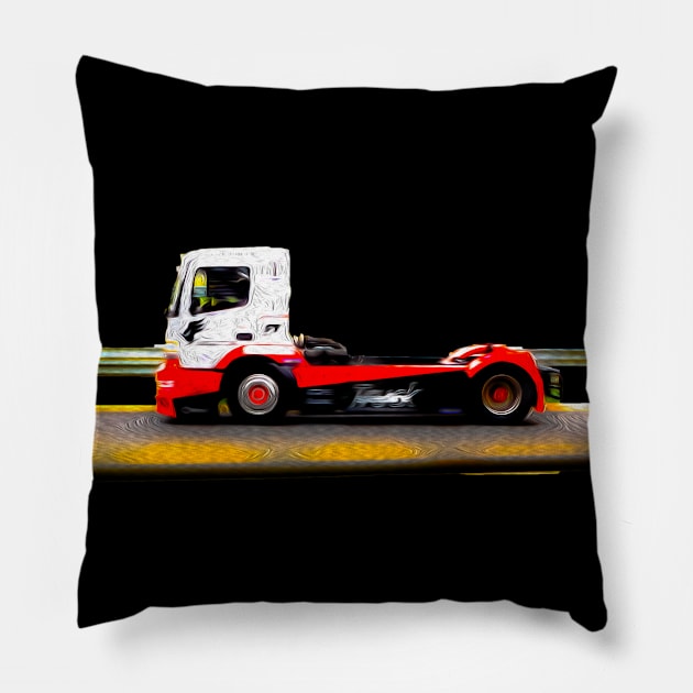 truck Pillow by rickylabellevie