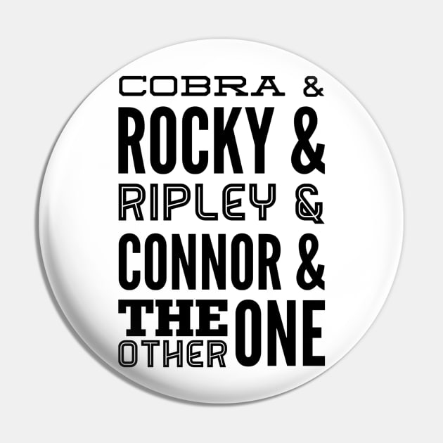 Cobra, Rocky, Ripley, Connor and The Other One (Rex’s Raptors) Pin by Tdjacks1