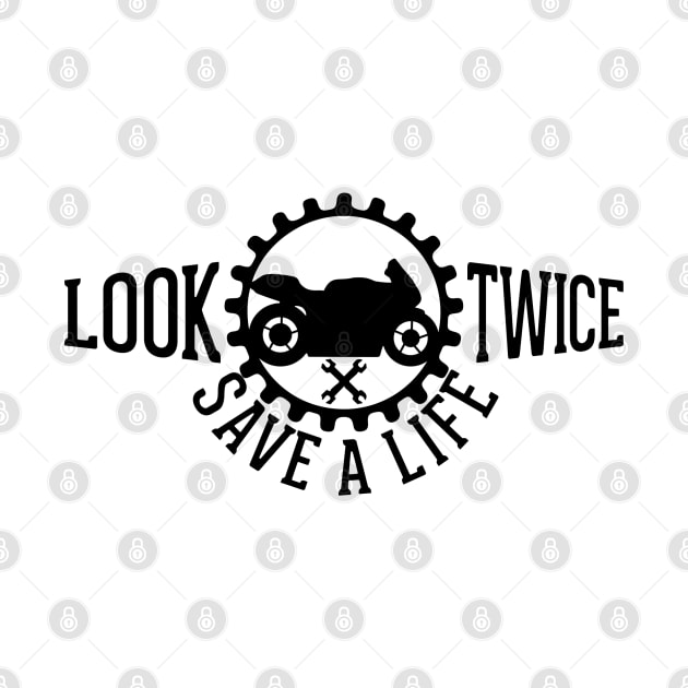 Look Twice Save a Life Sports Bike by AStickyObsession