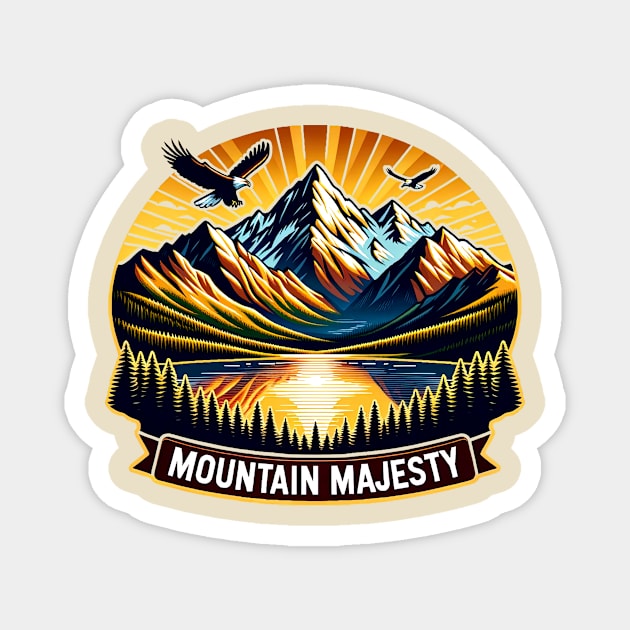 Mountain Majesty Magnet by JG Visual Arts