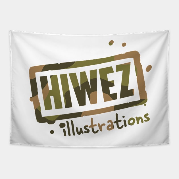 HIWEZ logo Norwegian woodland Tapestry by hiwez