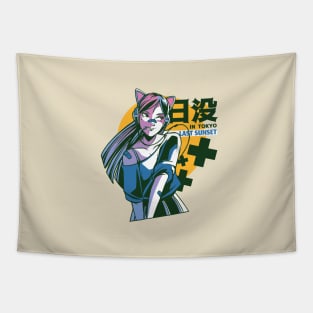 Tokyo Anime Girl Tapestry