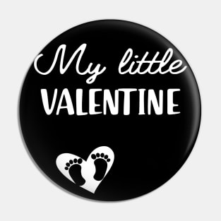 Pregnancy - My little valentine Pin