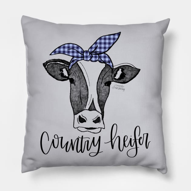 Country Heifer Pillow by Hannah’s Hand Lettering