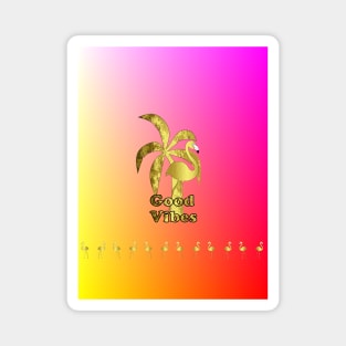 Tropical Summer Flamingo Magnet