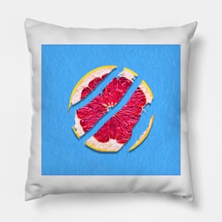 Grapefruit, modern trending fruit design Pillow