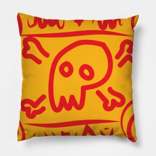 Skull Pattern Pillow