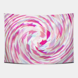 Swirl of Pink Diamond Arrows Tapestry