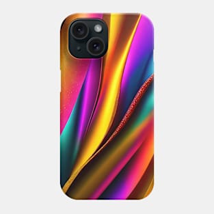 Random colourful diagonal  abstract background Phone Case