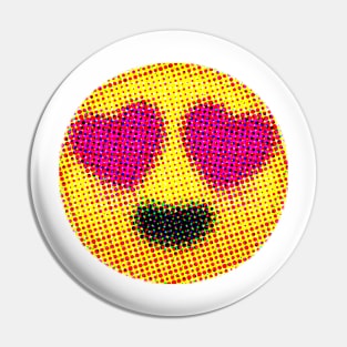 Emoji: I love it! (Smiling Face with Heart-Eyes) Pin