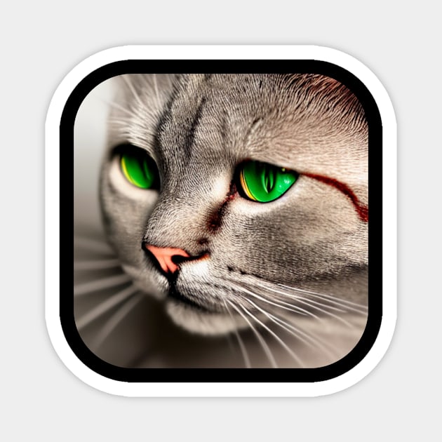 British Shorthair Cat Magnet by KK-Royal