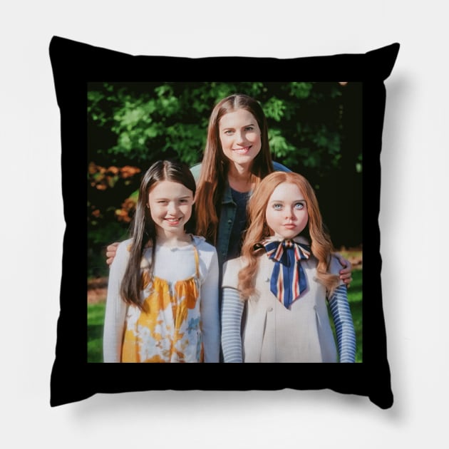 M3GAN: Family Portrait Pillow by akastardust
