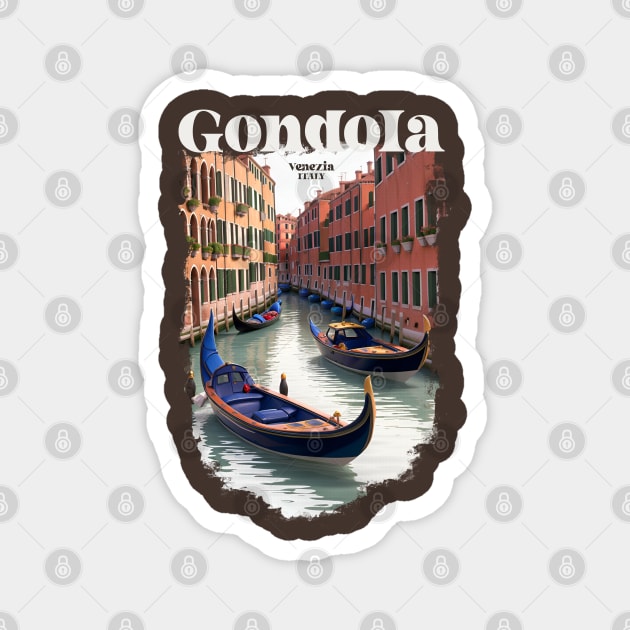 Gondola water taxi Magnet by BAJAJU