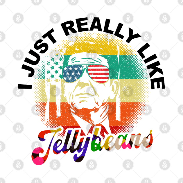 Disover Ronald Reagan Loves His Jellybeans Cool Vintage - Ronald Reagan - T-Shirt