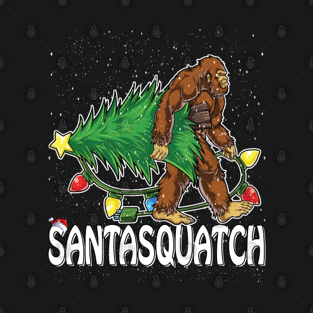 Santasquatch Bigfoot Sasquatch Ugly Christmas by intelus