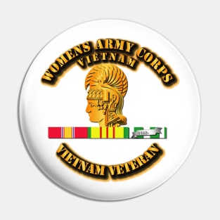 WAC w Vietnam SVC Ribbons Pin