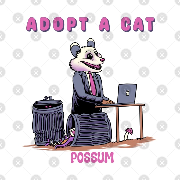 Adopt A Cat - Possum by margueritesauvages