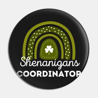 Shenanigans Coordinator Squad St Patricks Day Rainbow Pin