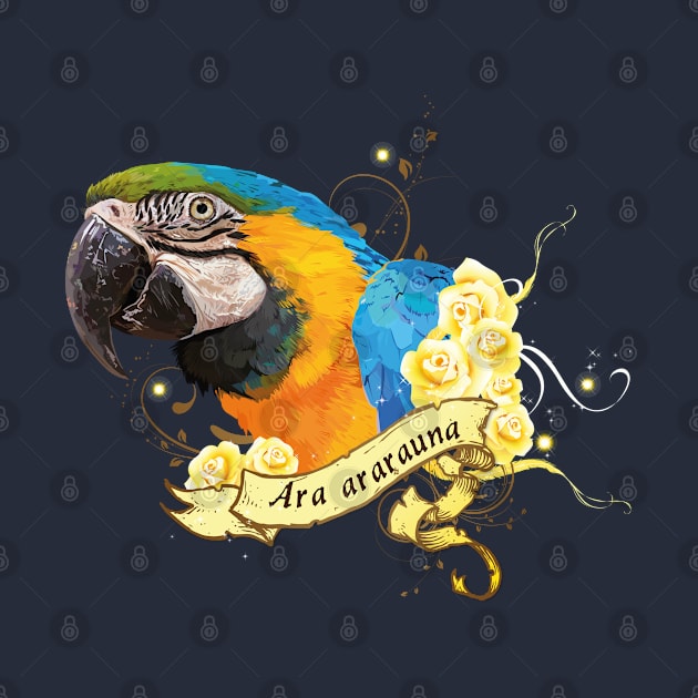 blue-yellow macaw by obscurite