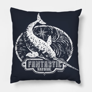 Fantastic Narwhal Pillow