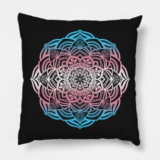 Trans Pride Mandala Pillow