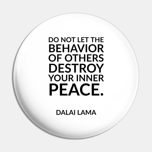 Do not let the behavior of others destroy your inner peace. Pin by InspireMe