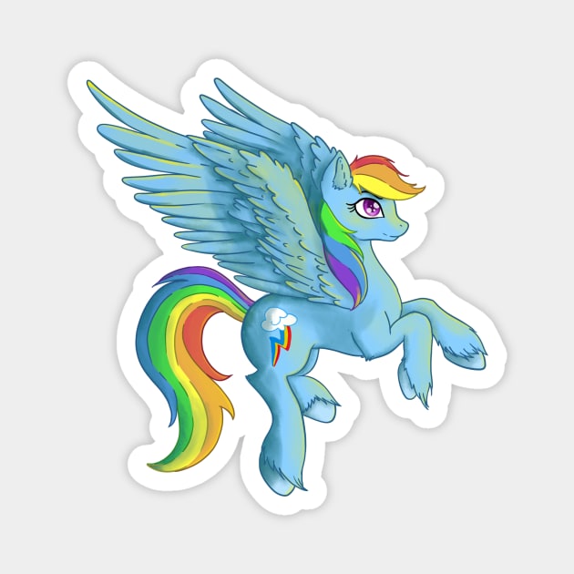 Rainbow Dash Magnet by ThatCatObsessedDemon