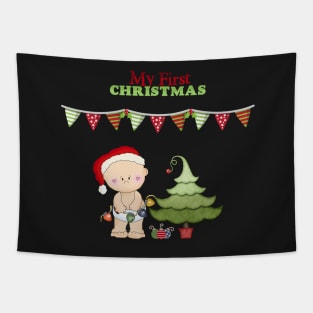 Christmas Products - Baby's First Christmas Tapestry