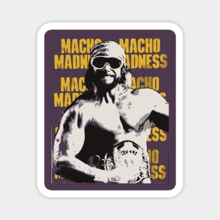 Macho Greyscale Man Magnet