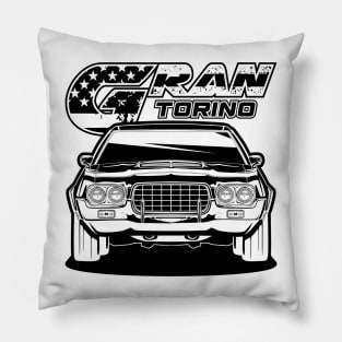 Gran Torino (Black Print) Pillow