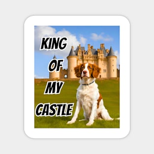 King of My Castle Brittany Dog Magnet