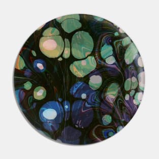 Abstract Marbling Pattern Pin