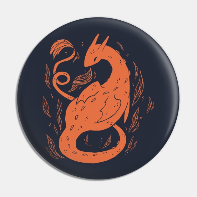 Dragon Fire Pin by MichelleScribbles