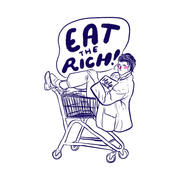 Eat the Rich! by Liberal Jane Illustration