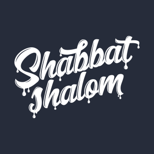 Shabbat Shalom Drip T-Shirt