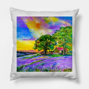 Lilac sunset Pillow