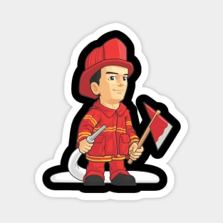 Firefighter Boy Magnet