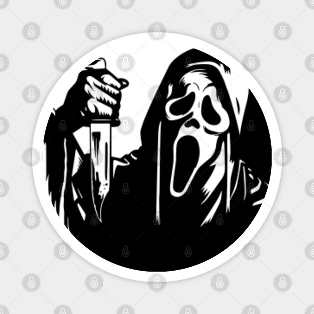 Movie Scream Ghost Face Scary Movie M1182 Ghost Face Magnet Teepublic Au