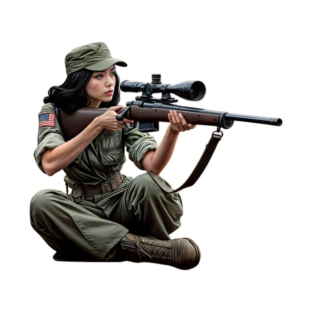 Sniper Girl by Rawlifegraphic