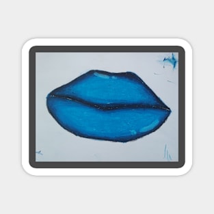 Blue Lips Magnet