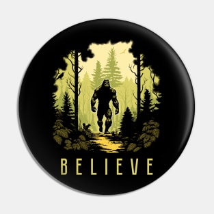 Bigfoot forest Pin