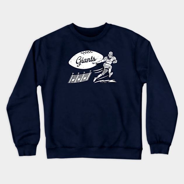 Retro New York Football Crewneck Sweatshirt, NY Giants Merch