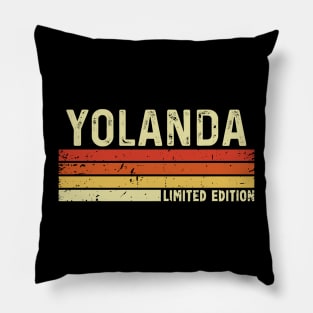 Yolanda Name Vintage Retro Limited Edition Gift Pillow