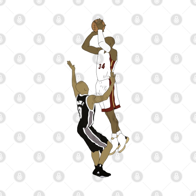 Ray Allen Clutch Three by rattraptees