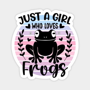 Just a girl who loves Frogs 1 Magnet