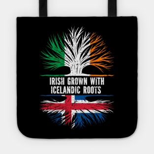 Irish Grown With Icelandic Roots Ireland Flag Tote