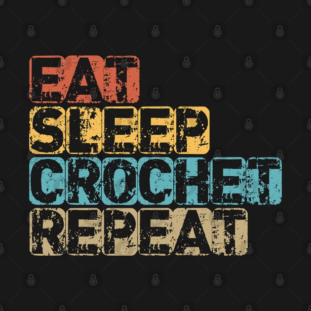 Eat Sleep Crochet Repeat by adil shop